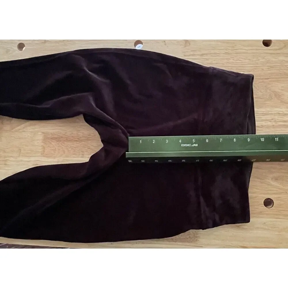 Spanx Pants Leggings High Waist Velour Slimming Yoga Active Womens Large‎